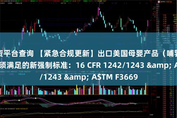 配资平台查询 【紧急合规更新】出口美国母婴产品（哺乳枕/支撑垫）必须满足的新强制标准：16 CFR 1242/1243 & ASTM F3669